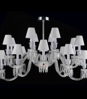 16 Lights Oval Baccarat Crystal Lighting for Dining Room