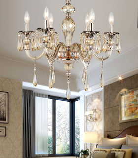 Chandelier Amelia -6 lamps- (Champagne)
