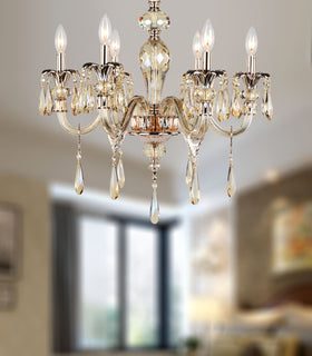 Chandelier Amelia -6 lamps- (Champagne)